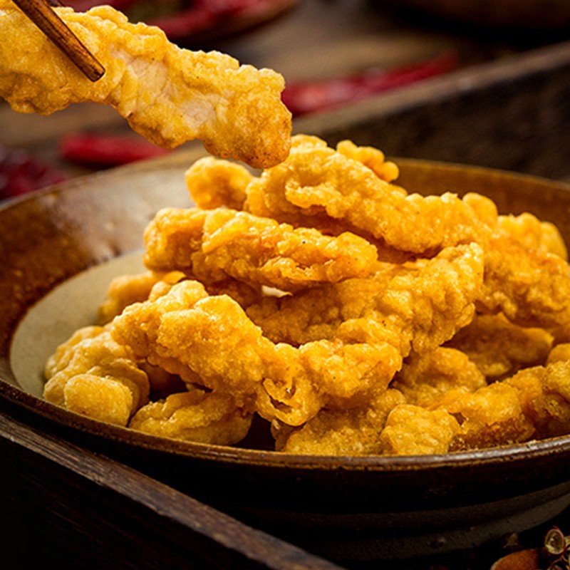 Beautiful farmhouse crisp meat 1kg fried pork net red casual snacks heated instant submarine hot pot ingredients