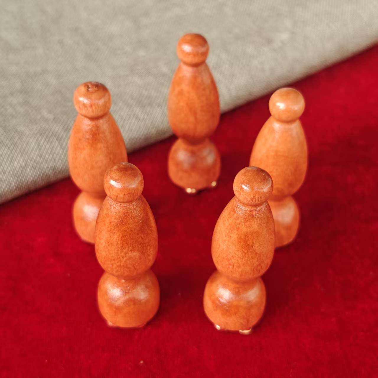 Facial Massager, Small Lotus Pod, Facial Beauty, Pure Brass, Eye Scraping Stick, Acupuncture Point Skin Care Tool, Rosewood