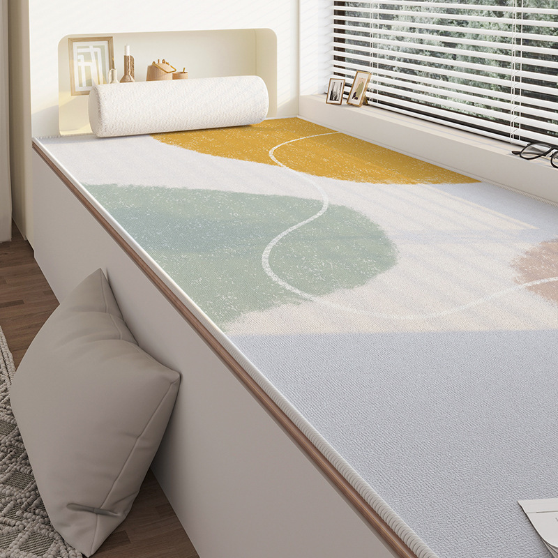 Simple Style Bay Window Mat, Universal Balcony Mat for All Seasons, Household Water-Absorbent Anti-Slip Mat, Stain-Resistant and Easy to Clean Tatami Mat