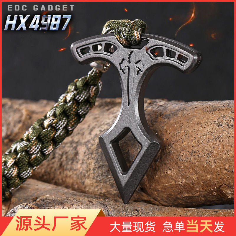 Горячая распродажа кросс-бордерного товара в наличии сплавное кольцо тигра однопальцевое полевое средство самообороны мини молоток для разбивания окон для выживания на открытом воздухе