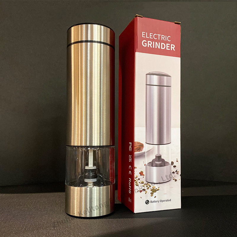 Processing custom LOGO cross-border household gadgets multi-functional automatic sea salt pepper grinder electric grinder