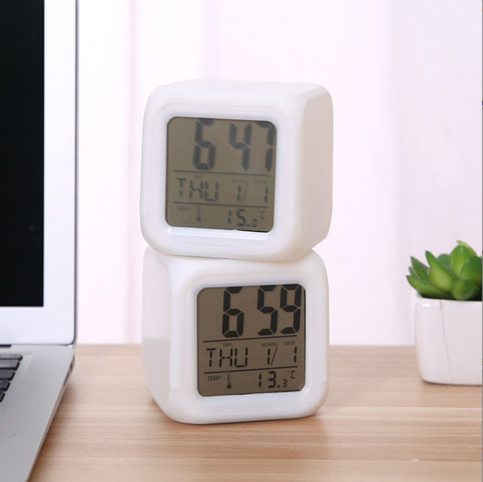 Cross-Border Anime Alarm Clock Student-Specific Alarm Clock Student with Voice Clock Cartoon Electronic Alarm Clock Silent Alarm Clock