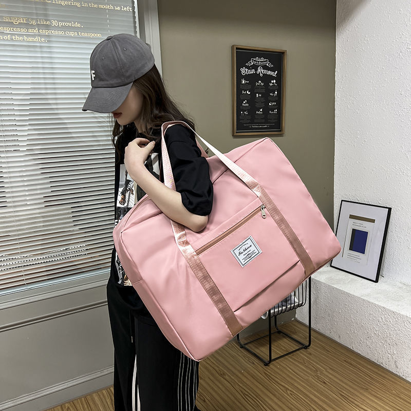 Trolley Travel Storage Bag Large Capacity Portable Luggage Bag Clothes Quilt Twill Oxford Cloth Travel Bag Wholesale