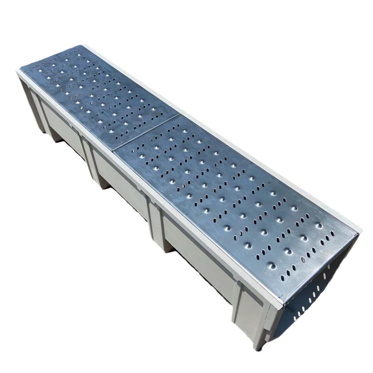Finished Resin Drainage U300 * 300 Composite U-shaped Drain Tank Sewer Groove Cover Integrated Resin Row