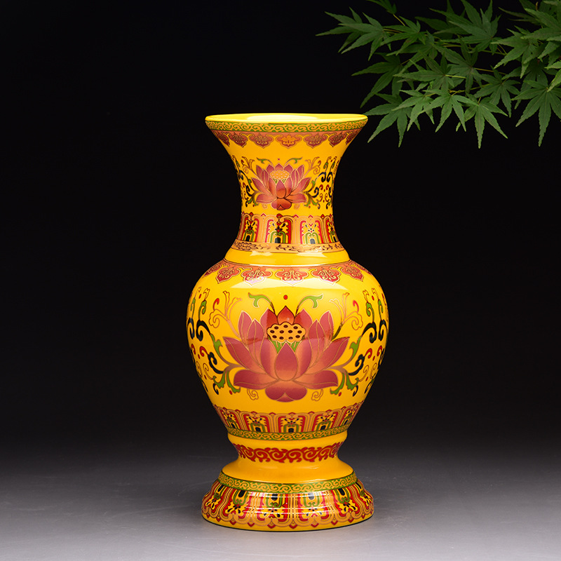 Ceramic Buddha Vase, Buddhist Hall, Living Room Flower Arrangement, Water Purification Bottle, Decorative Buddhist Ornaments, Home Guanyin Bottle, Buddha Ornaments