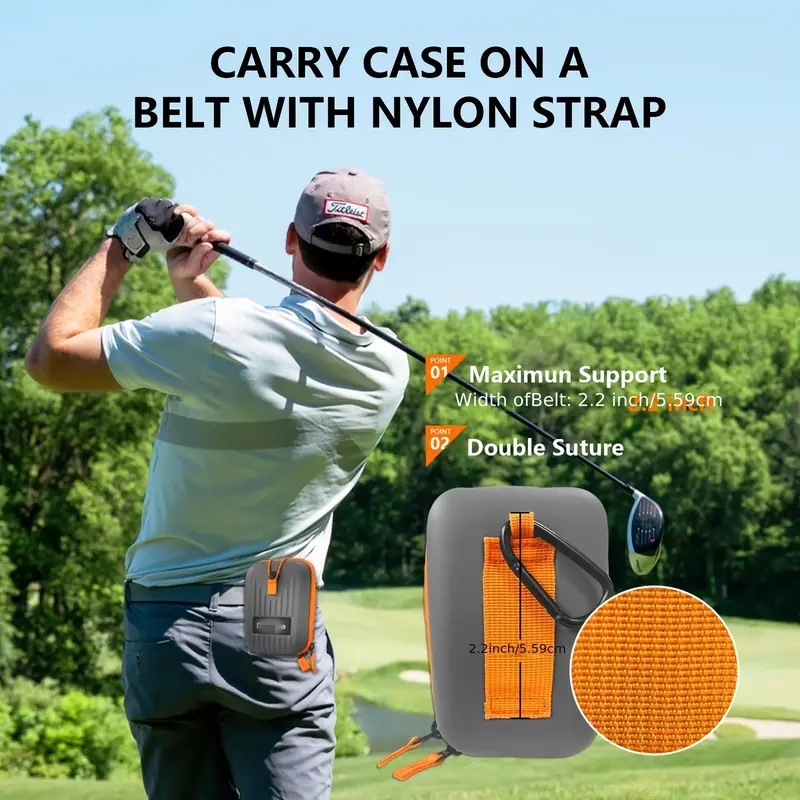 Ready Stock Golf Rangefinder Bag Radar Rangefinder Eva Storage Case Laser Instrument Waist Bag Crossbody Bag