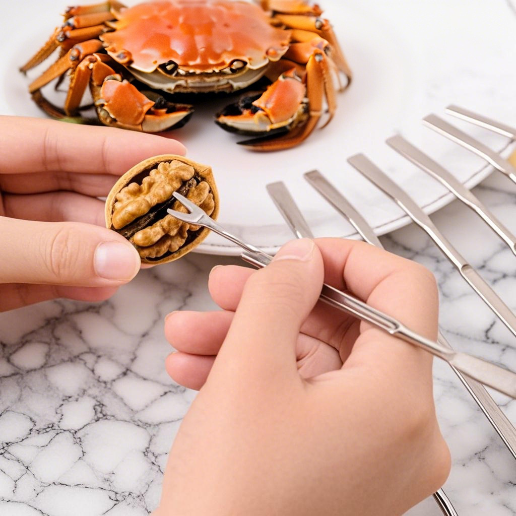 Stainless steel crab needle crab artifact hairy crab crab clamp needle walnut needle nut needle crab tool