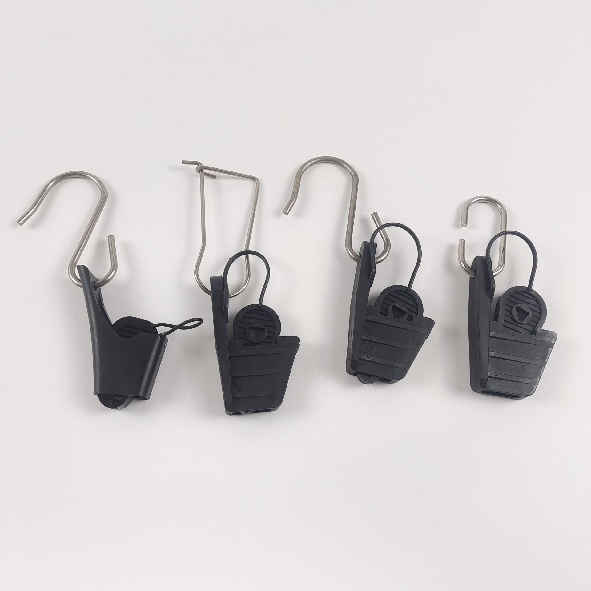 Drop wire clamp outdoor ftth clamp adjustable optical cable clamp plastic suspension clamp S-type hook