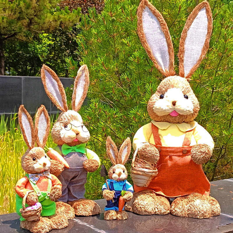 Ручная работа, рождественские украшения в виде кролика, 35 см, подарки культурного наследия