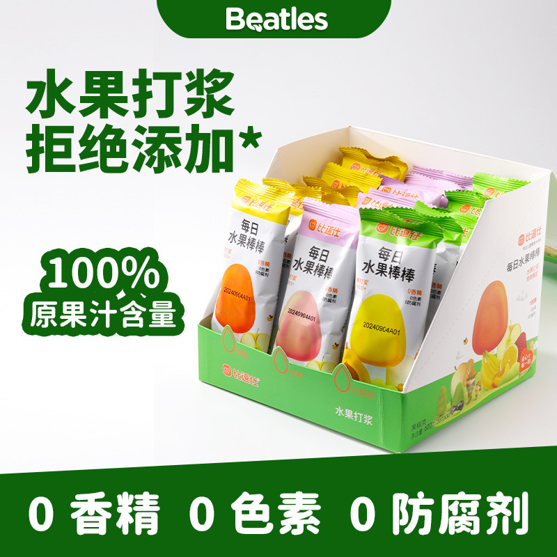Бидуши фруктовые палочки 100% оригинальный фруктовый сок фруктовая мякоть детские закуски со вкусом клубники и банана