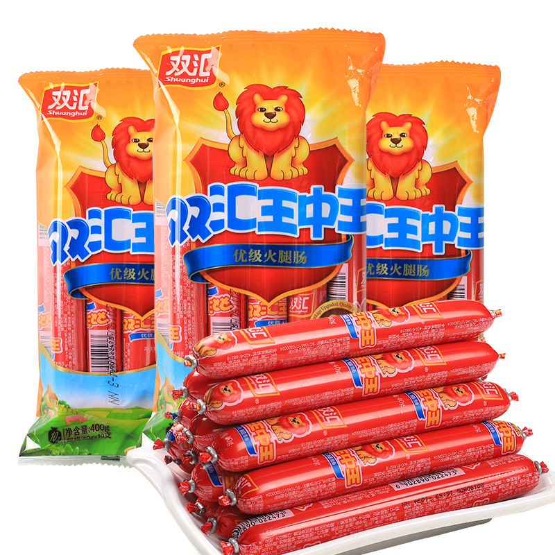 Оптовая колбаса Шуанхуй Король королей, закуска, пакетированные instant лапша, партнерская колбаса, барбекю