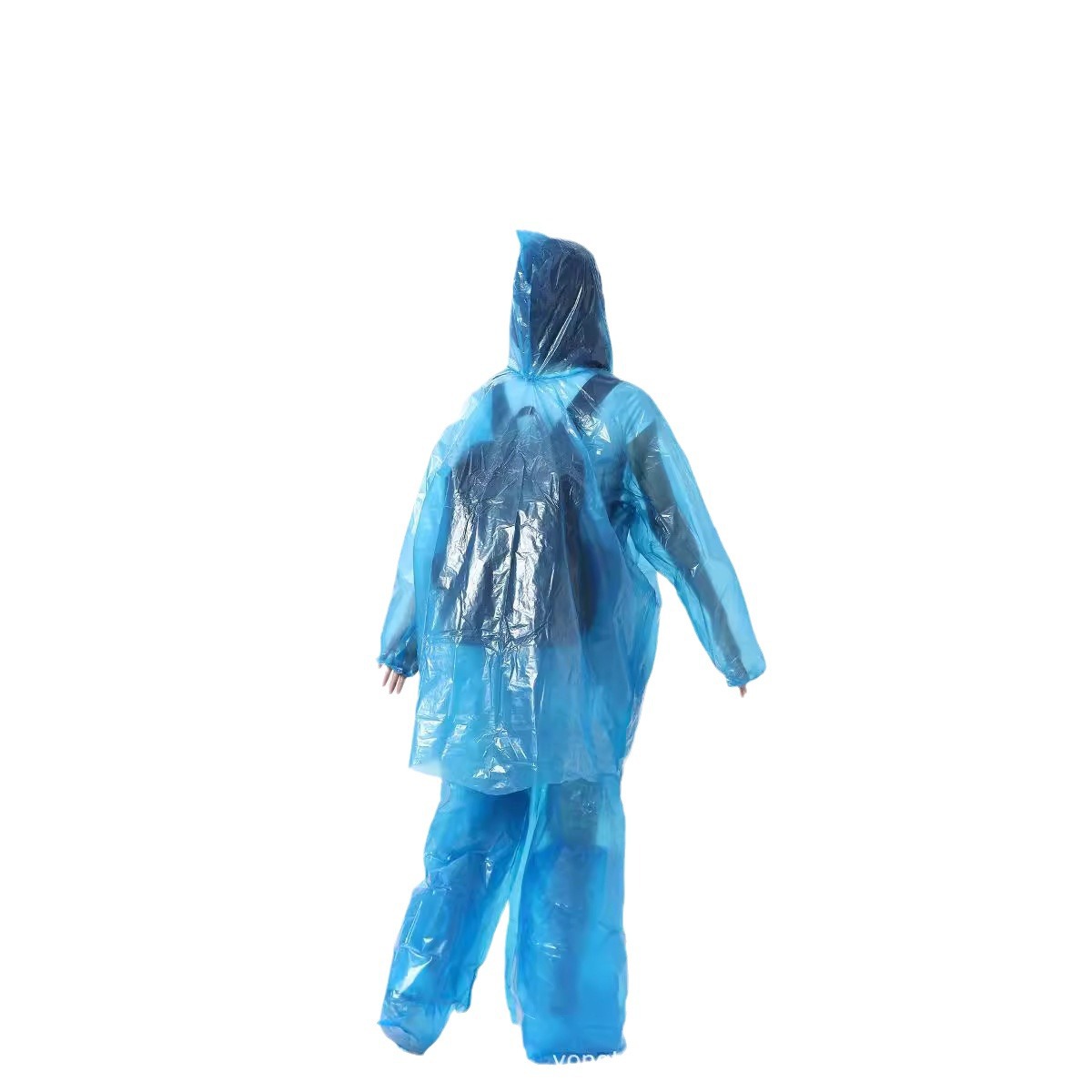 Disposable raincoat wholesale adult thickened raincoat pullover split raincoat suit foot-wrapped raincoat drifting raincoat