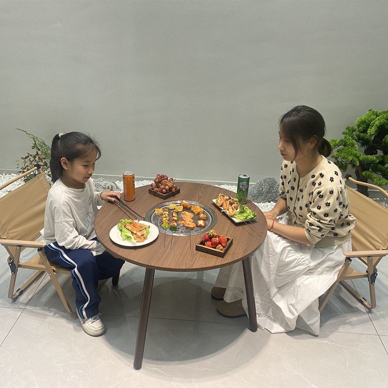 Electric and Charcoal Dual-Use Stove for Tea Brewing, Indoor Home Heating Stove Set, Canister Milk Tea Stove, Barbecue Grill, Charcoal Grill Table