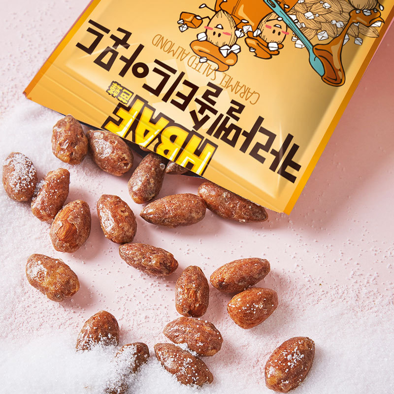 Korea Imported Snack Babel Tom Farm Honey Butter Almond Mustard Flavor Almond Nuts Wholesale