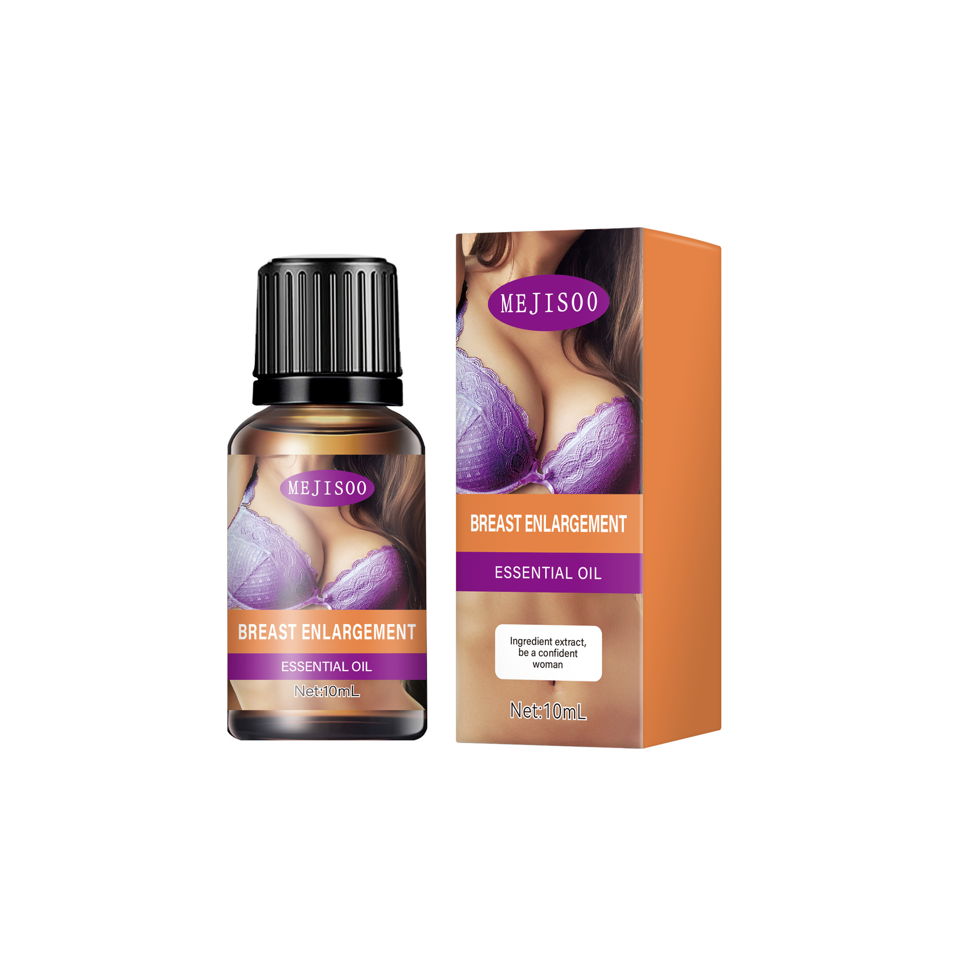 [Foreign Trade Cross-Border] Breast Enlargement Essential Oil 10m Rich and Beautiful Breast Massage Amazon Temu Hot Sale