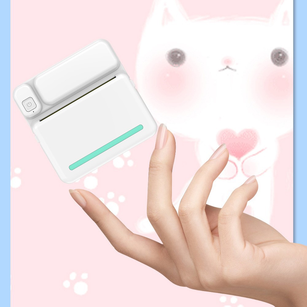 C19 Cross-Border Mini Thermal Label Pocket Convenient Small Error Document Printer Wireless Bluetooth Printing