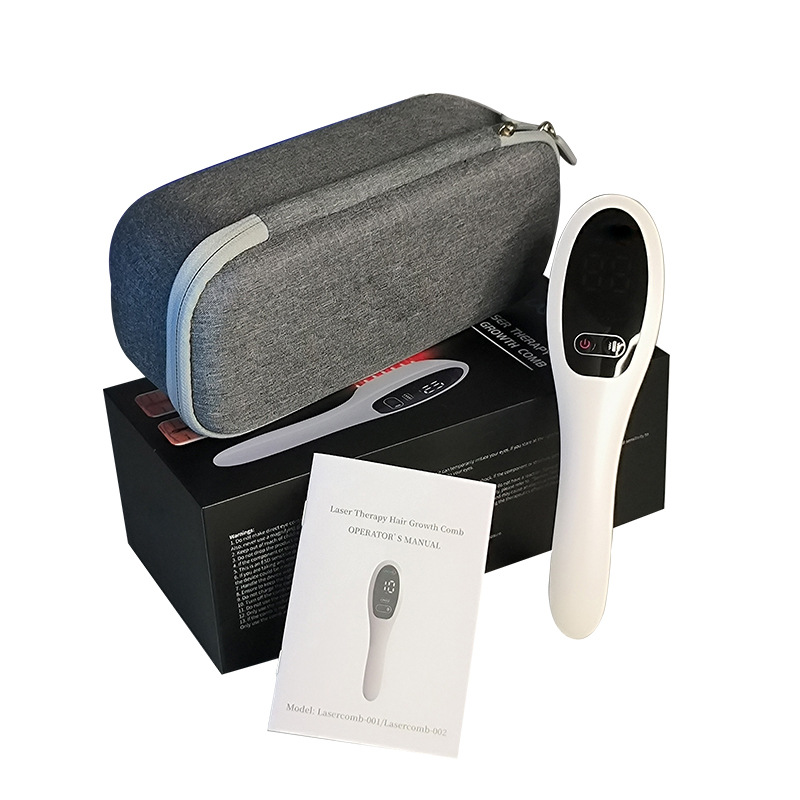 2025 Electric Hair Growth Comb Anti Hair Loss Scalp Massage Physiotherapy Ion Vibration Red Light Red Light Physiotherapy Comb