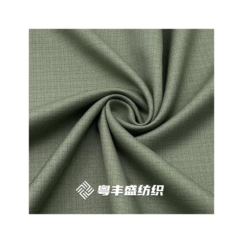 New Spring and Autumn TR Double Color Serge Suit Fabric Wrinkle Resistant British Style Yarn-Dyed Dark Pattern Plaid Uniform Skirt Fabric