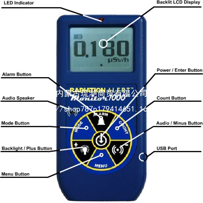 American Se Monitor 1000Ec Energy Compensated Radiation Detector Original Authentic