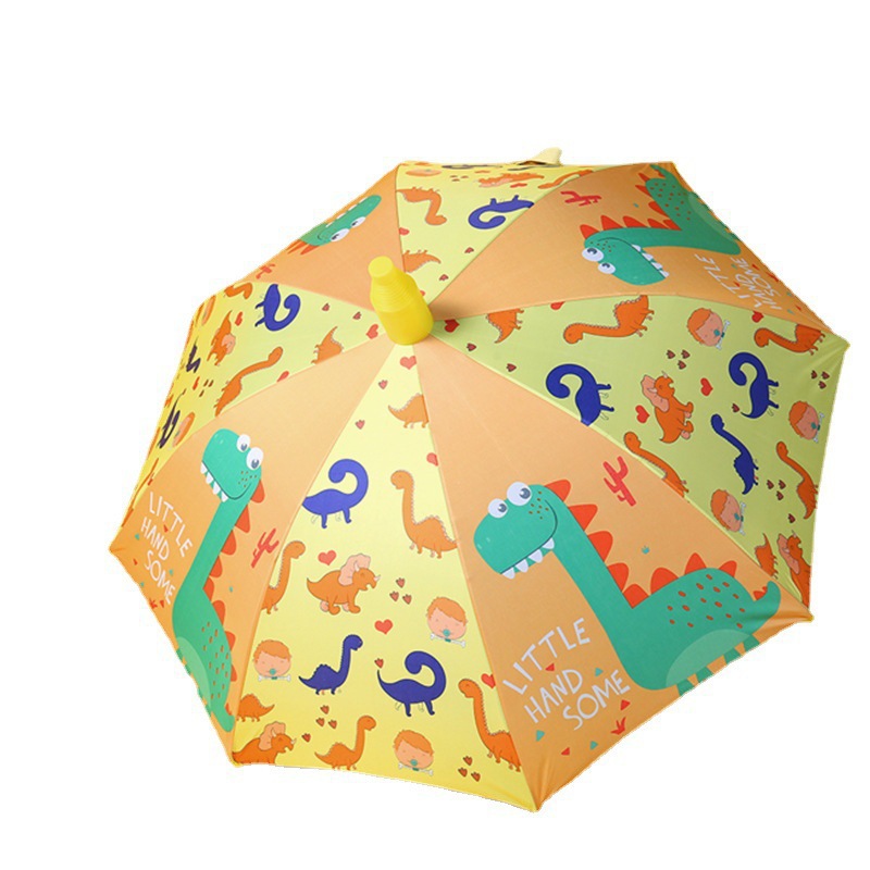 Cute cartoon 8-bone waterproof cover children's umbrella primary school student black glue sun protection rain dual-use umbrella wholesale custom logo
