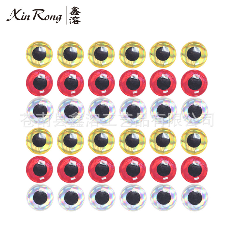 3D симуляция глаз рыбы, лазерный глаз животного, пластиковый глаз для нахлыстовой рыбалки, DIY луя, бионическая искусственная приманка, глаз рыбы 3-6мм