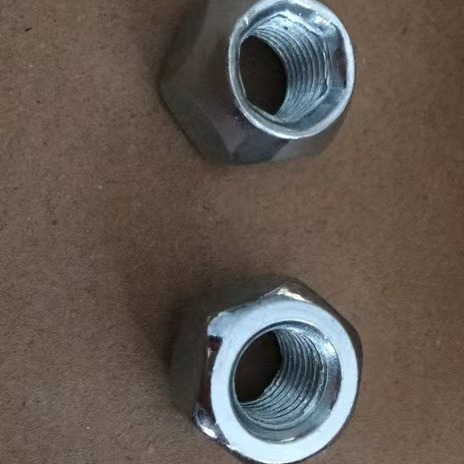 Surface White Zinc Plated American Wheel Hub Bolt Nut with 5 Levels 60 Degrees Taper 7/16-20UNF