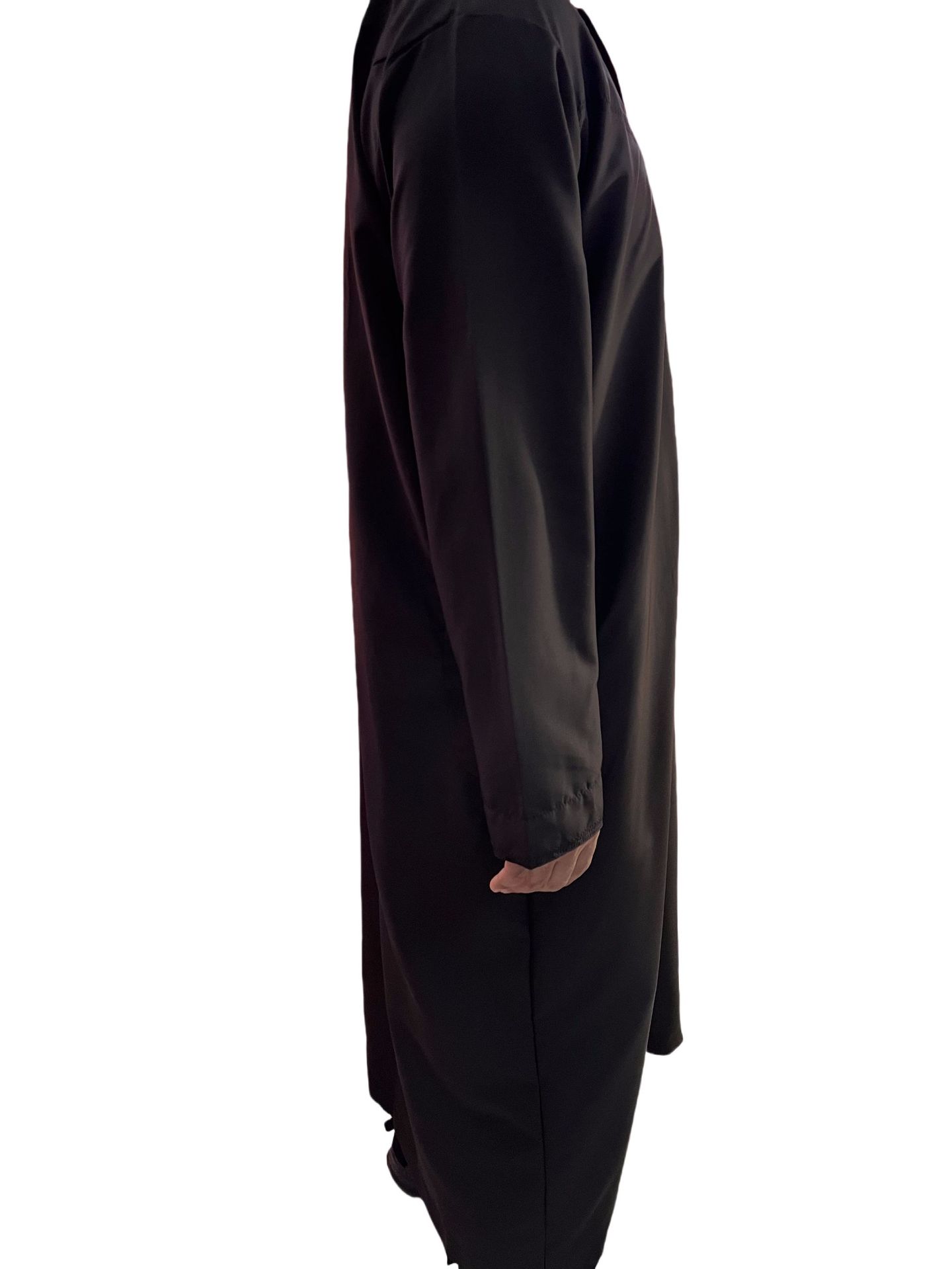 Wholesale Dubai Thobe Men's Black Arabic Clothing Oman Polyester Saudi Middle East Men's Clothing Ethnic Style