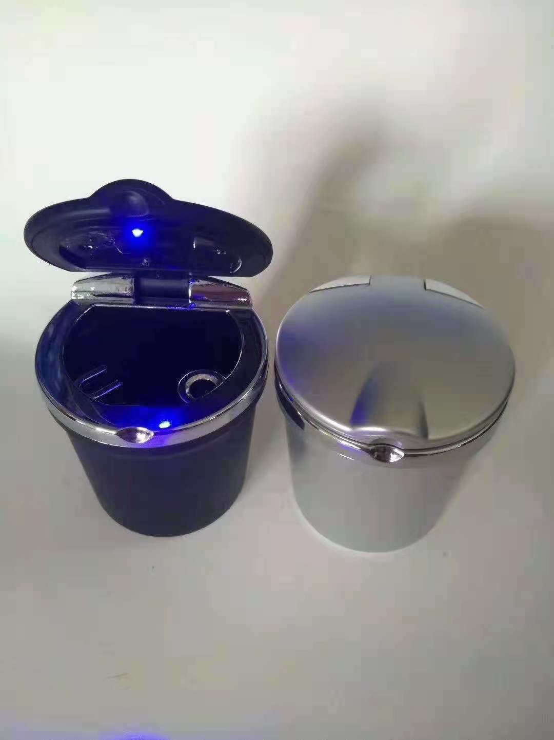 Авто пепельница с LED подсветкой, креативная, универсальная, с электропокрытием