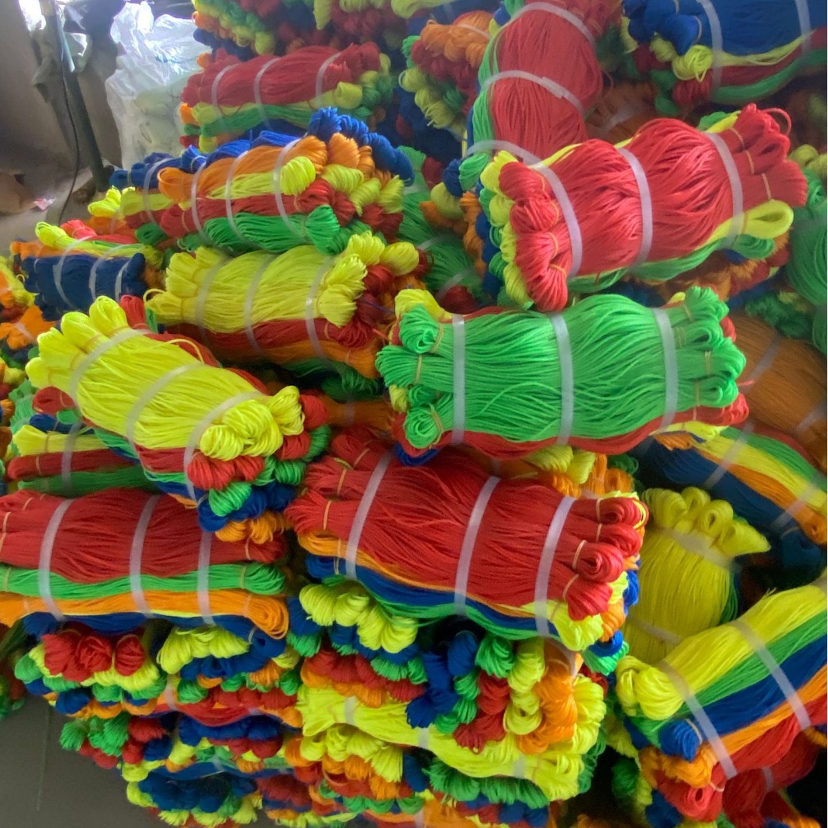 Punch-free Multifunctional 10 m Long Color Home Clothesline Nylon Braided Rope PE Rope Outdoor Drying Rope