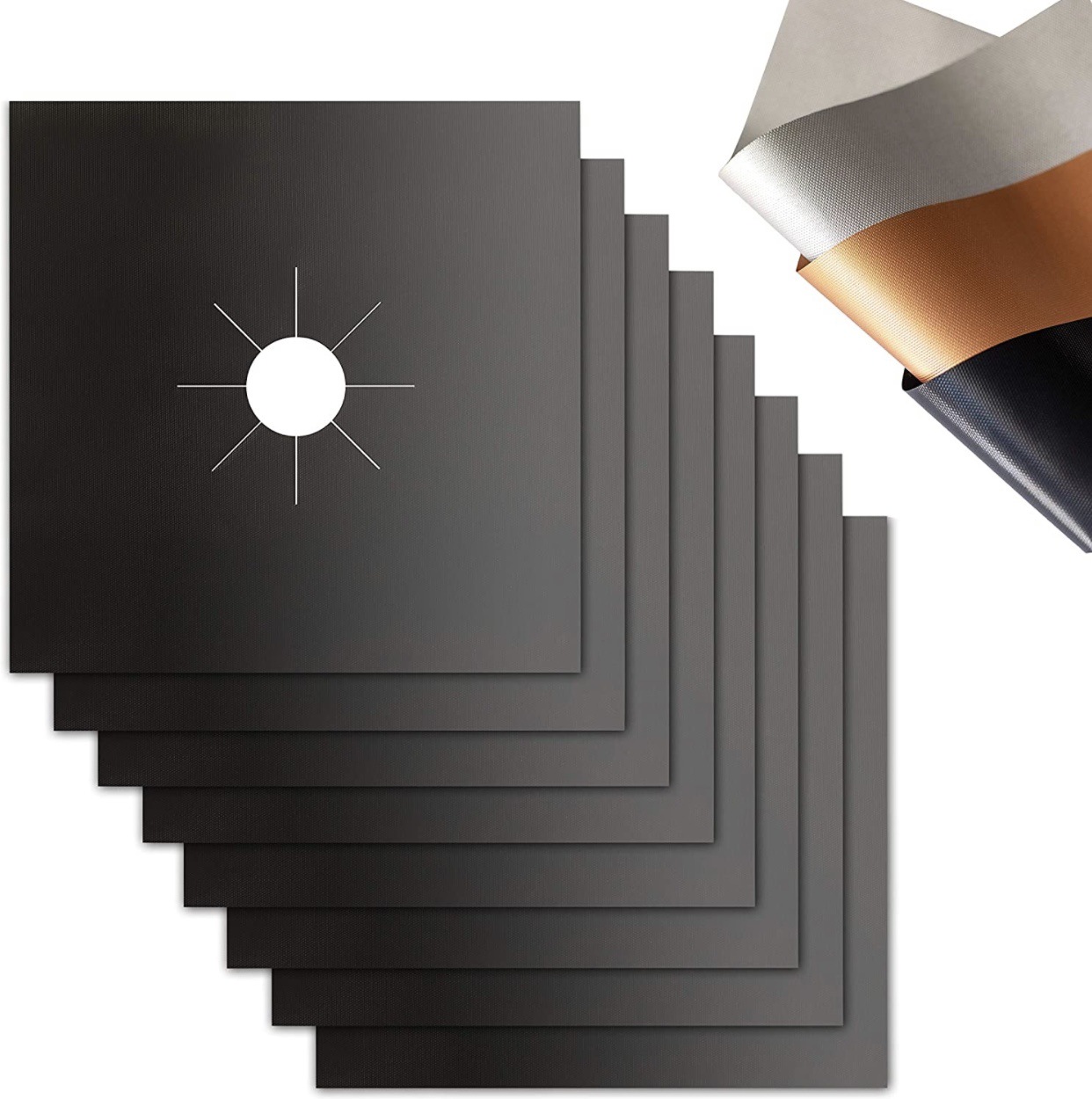 4-piece Teflon high temperature resistant non-stick gas stove protection cleaning pad gas stove oil-proof anti-fouling pad set