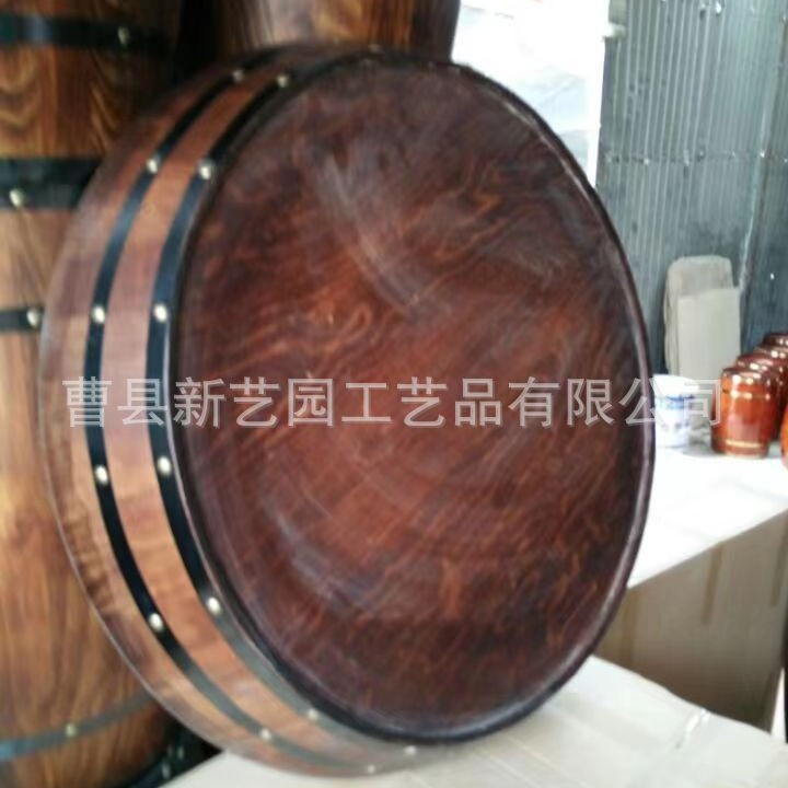 Decorative Oak Barrel Red Wine Barrel Creative Bar Barrel Winery Restaurant Ornaments Personalized Beer Barrel Fine Brewing Equipment Barrel