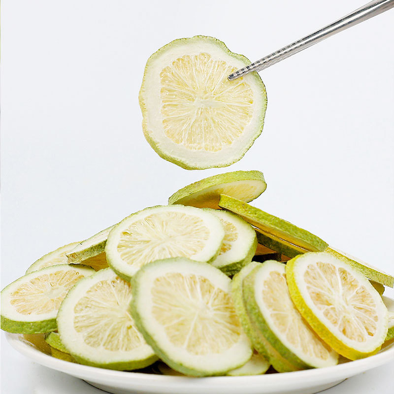 Source Factory Fd Freeze-Dried Green Lemon 80g Bag Can Be Customized with Urgent Orders Freeze-Dried Green Orange Lemon Passion Fruit Tea