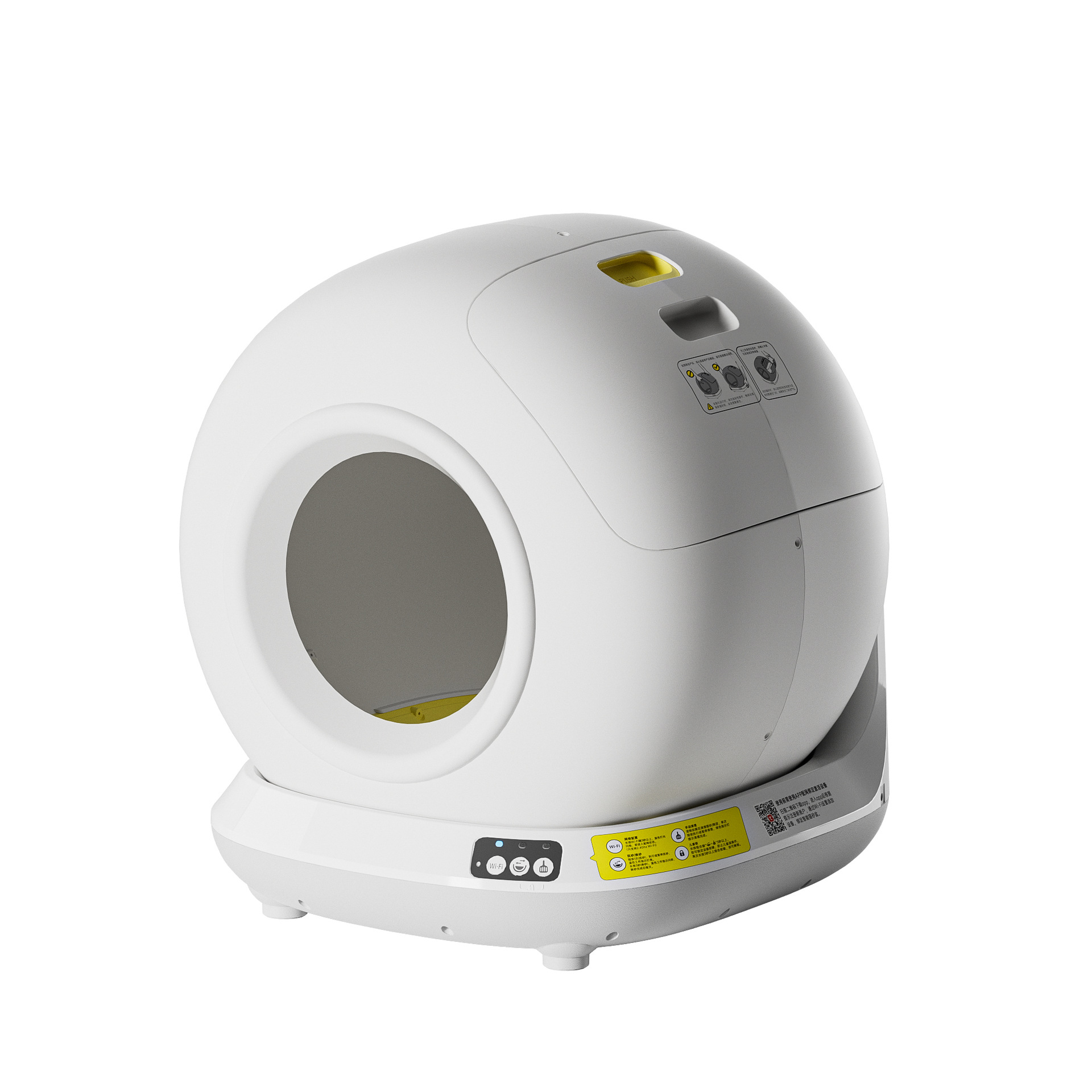 Smart Cat Litter Box, Automatic Cleaning Cat Toilet, Fully Enclosed, Prevents Litter from Being Carried Out, Extra-Large Cat Box, Can Be Remotely Controlled Via Wifi
