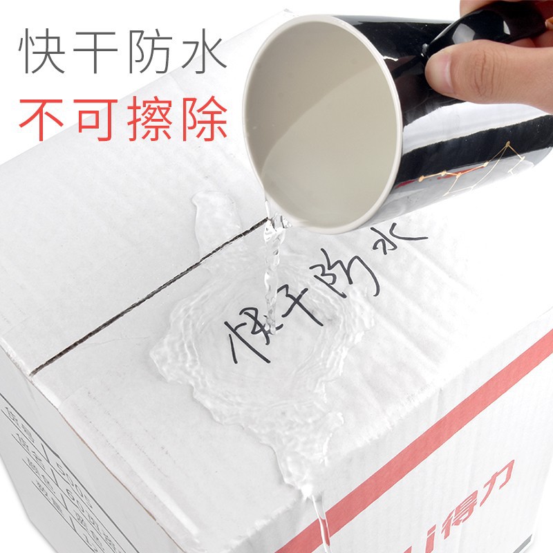 Deli Oil-Based Marker Ink Refill Liquid, Refillable Ink, Waterproof and Non-Fading, Large-Tip Pen Ink Bottle, Liner Pen