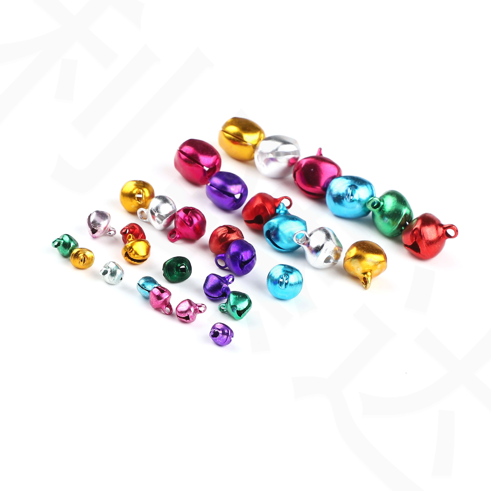 One-word Aluminum Iron Bell Golden Duckbill Bell Pet Cartoon Bell Christmas Decoration Flat-billed Small Bell