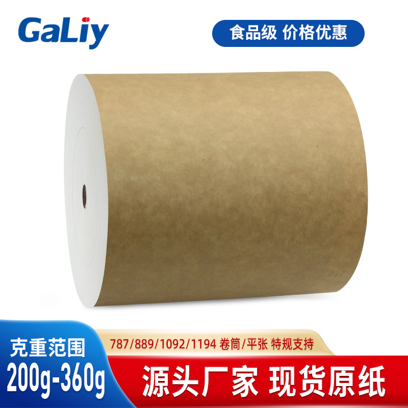 Paper Factory Ensuo Coated Cow Cardboard Roll Food Grade Frozen Packaging White Noodle Box Board Eudr Environmentally Friendly Kraft Paper