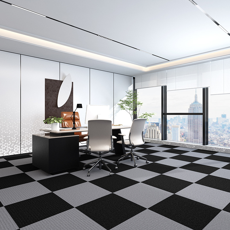 Office Carpet Self-adhesive Splicing Square Bedroom Full Commercial Large Area Cement Floor Direct Non-slip Floor Mat