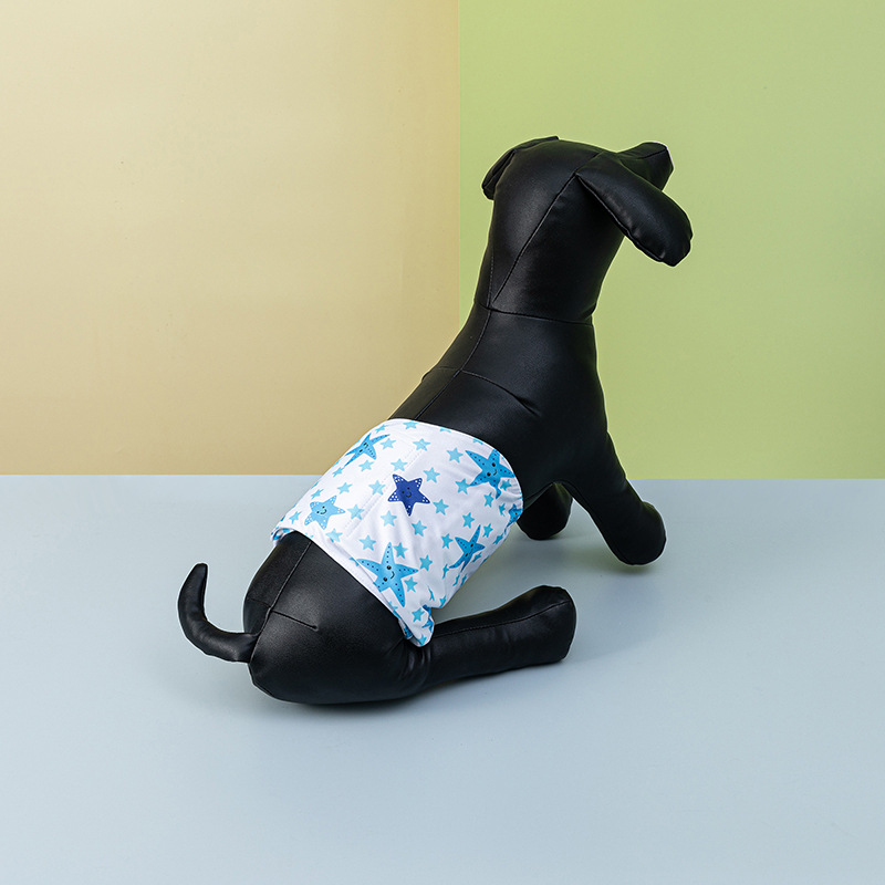 Washable male dog diaper gull shell reusable dog diaper pet cloth diaper male dog physiological belt manufacturers