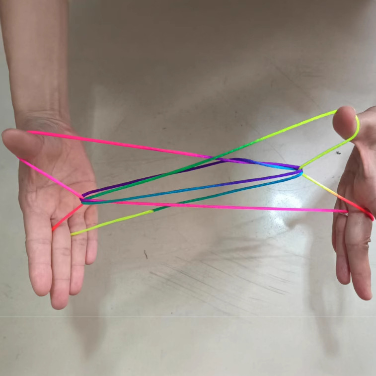 Fun Colorful Flip Rope Children's Thinking Training Teaching Ads Flip Rope Finger Sensitivity Exercise Student Toys