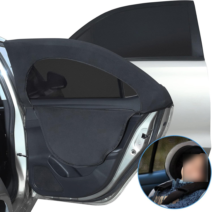 Занавеска для автомобиля с молнией, москитная, защищающая от солнца, обновленная, дышащая