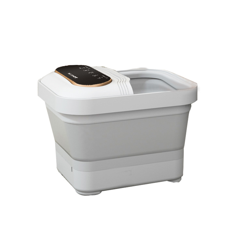 Chigo Folding Foot Bathtub LCD Touch Smart Home Roller Massage Foot Washing Basin Portable Constant Temperature Foot Bucket