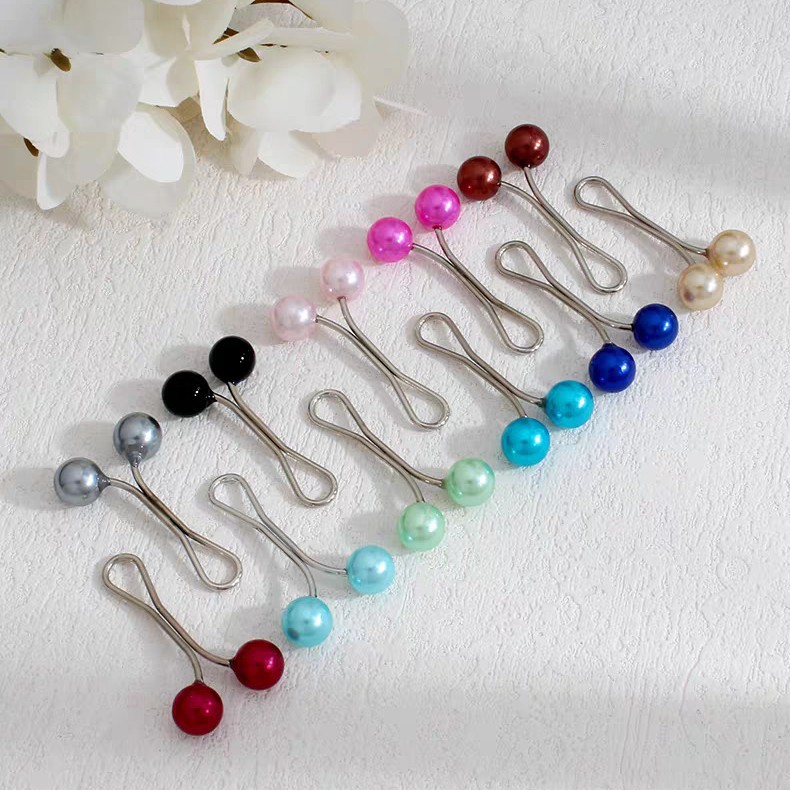 Cross-border Pearl U Hood Clip Scarf Buckle Pearl Scarf Clip Scarf Clip Women's Hood Pin Brooch Neck Clip