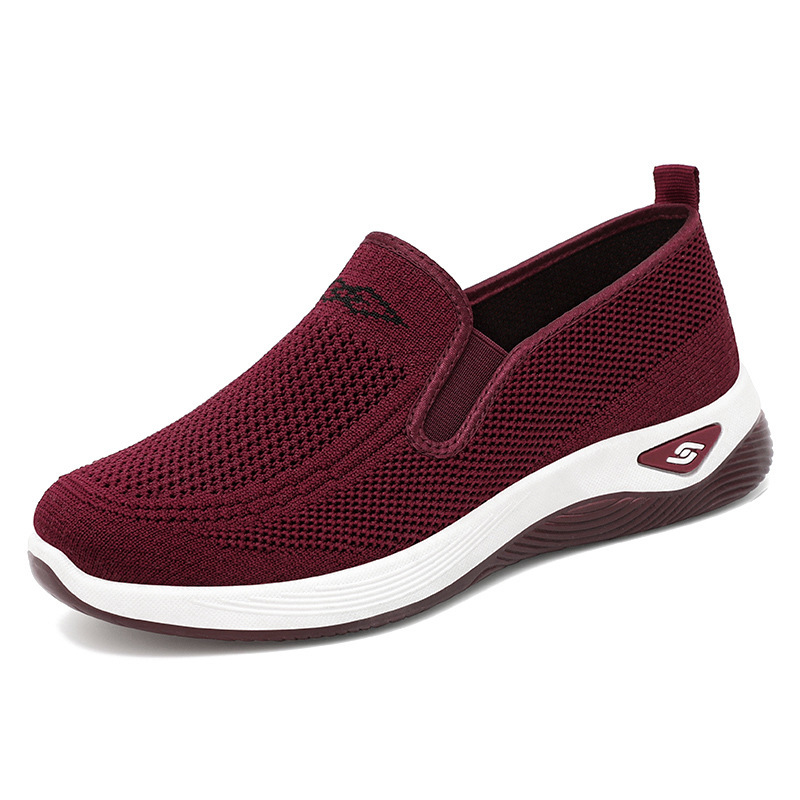 Women's Spring Shoes, Versatile and Comfortable, Old Beijing Cloth Shoes, Cross-Border Lightweight and Comfortable Casual Shoes for Middle-Aged and Elderly Mothers