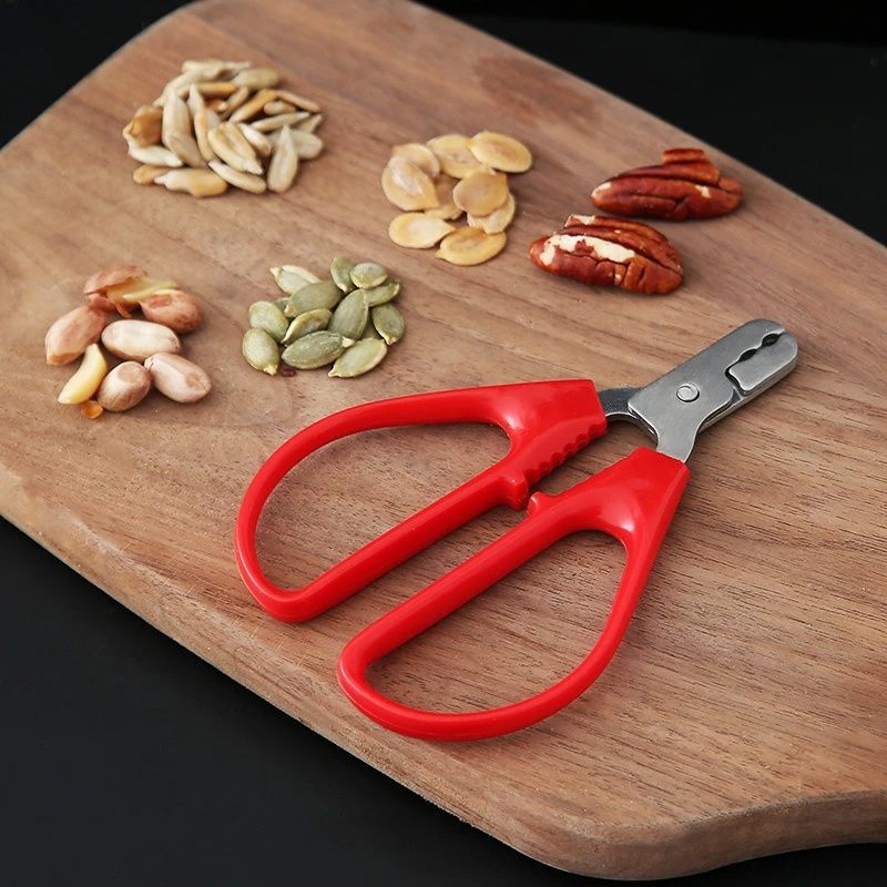 Trendy Peanut Peeling Tool with Wide Handle for Cracking Nuts, Black and Red Watermelon Seeds, and Pine Nuts