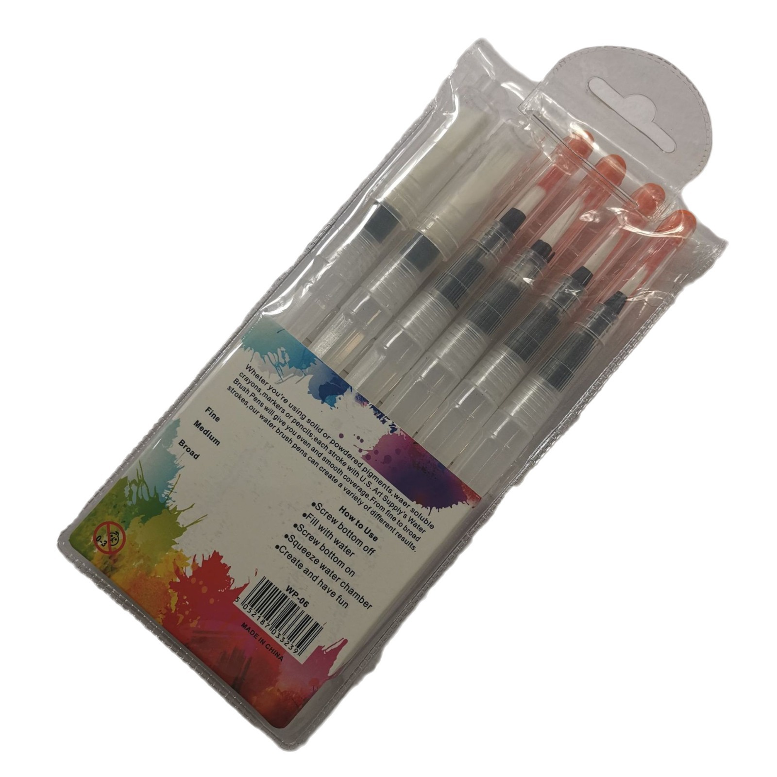 Manufacturer Supplies Solid Watercolor Tap Water Brush Water Storage Type Nylon Watercolor Brush Filled with Water Nylon Painting Pen