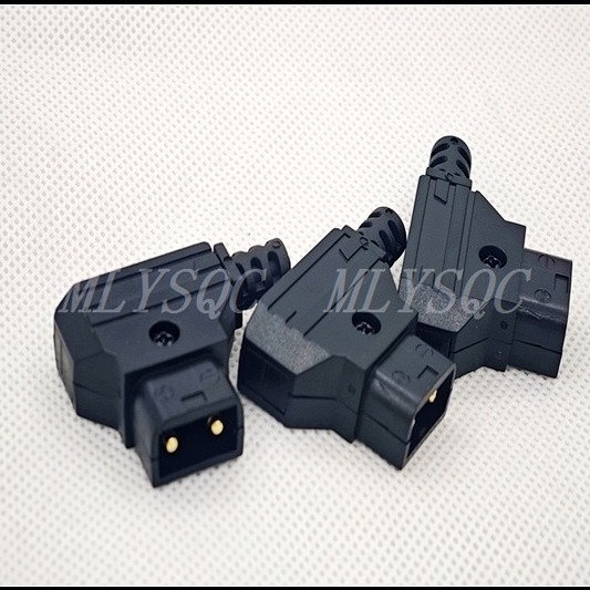 D-tap B port V port battery with card welding type male gold plated needle power interface plug horseshoe port