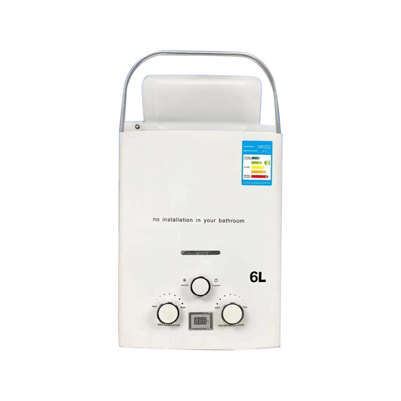 Mobile RV Water Heater 6L Outdoor Camping Portable Water Heater Vertical Natural Gas Water Heater Cross Border