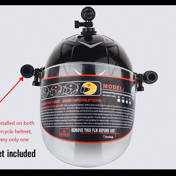 Производитель SOURCE, водонепроницаемый видеорегистратор для мотоцикла без экрана, HD, в наличии на Temu