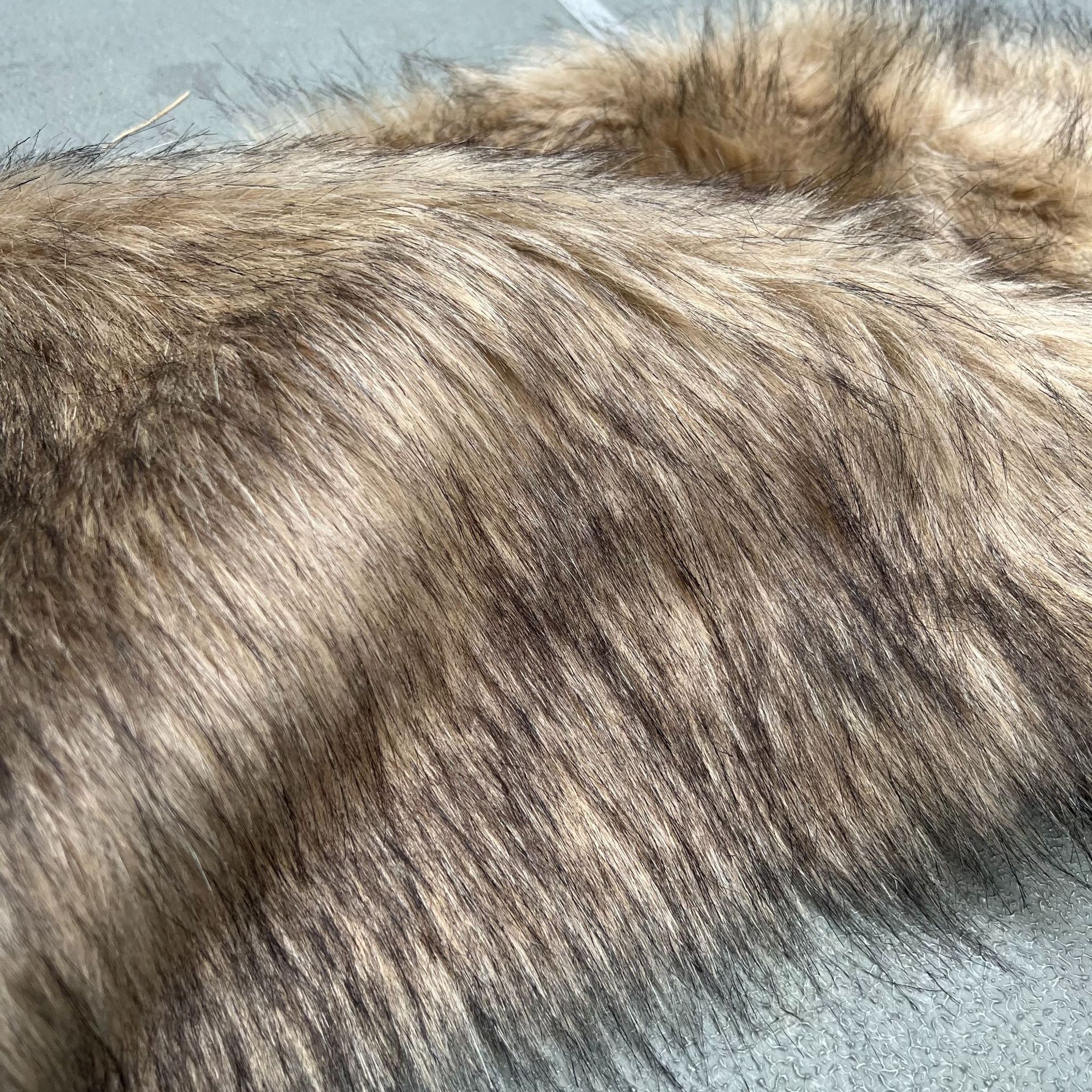 Long-Term Spot Yellow Dyed Pointed Yellow Dog Hair Plush Large Fur Wholesale Toy Accessories Doll Animal Crafts Hair