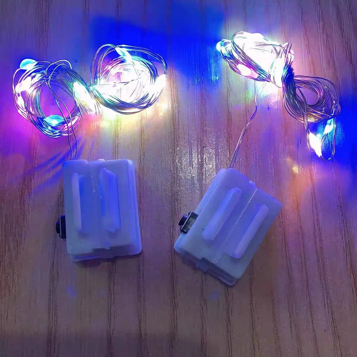 Led Snap-On Wave Ball Special Light String Flashing Lights Copper Wire Starry Sky Ball Flower Gift Box Holiday Decoration Outdoor